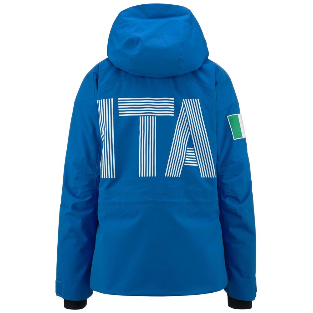 Women Kappa 6 Cento 604f Ita Jacket Blue | YA6749082