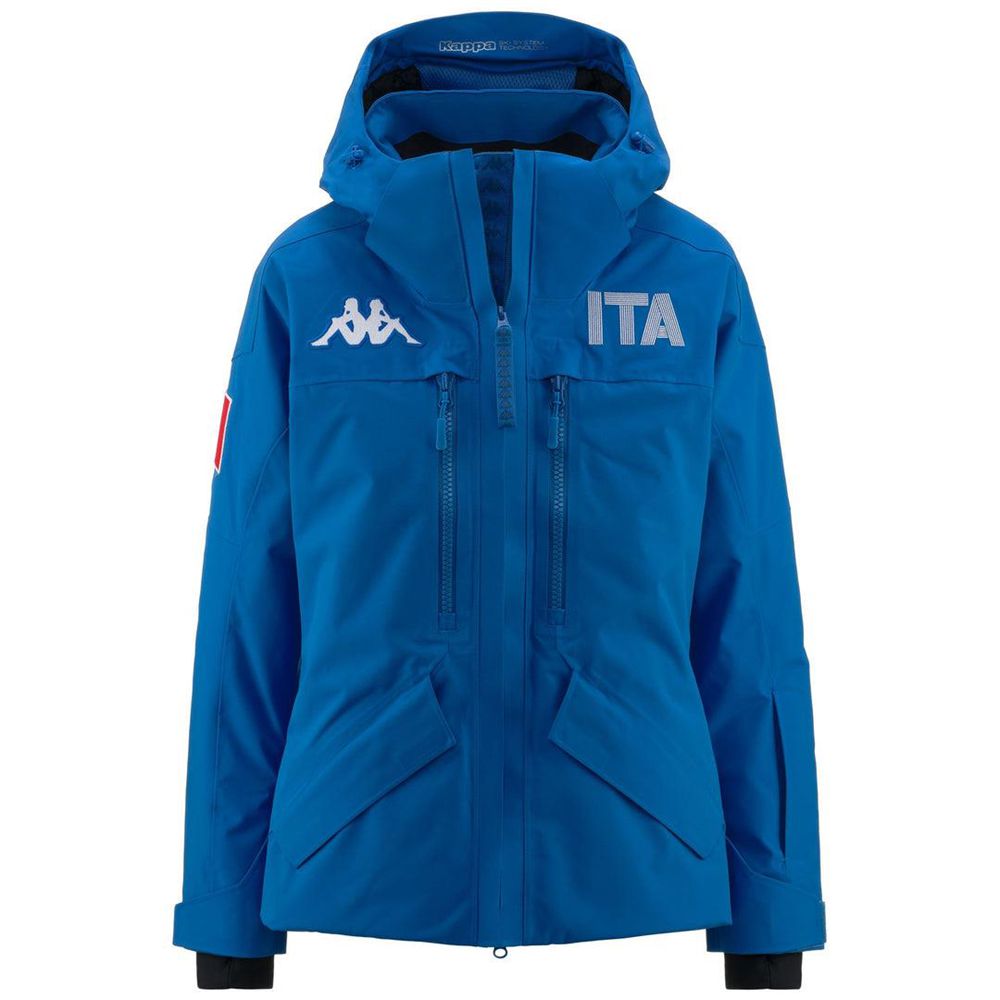 Women Kappa 6 Cento 604f Ita Jacket Blue | YA6749082