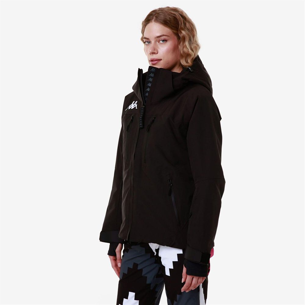 Women Kappa 6 Cento 610 Jacket Black | QN3841956