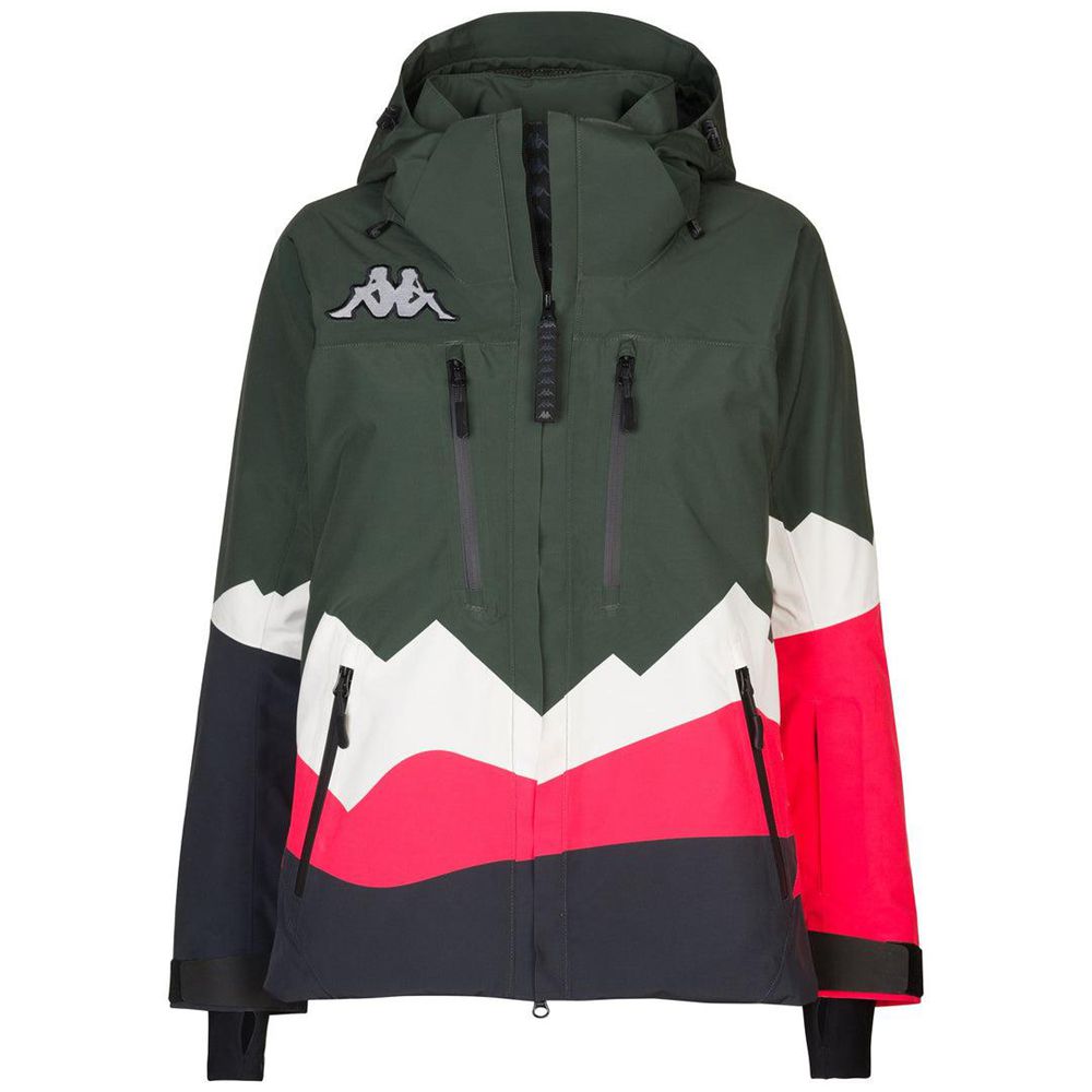 Women Kappa 6 Cento 612p Jacket Green | VR1358206