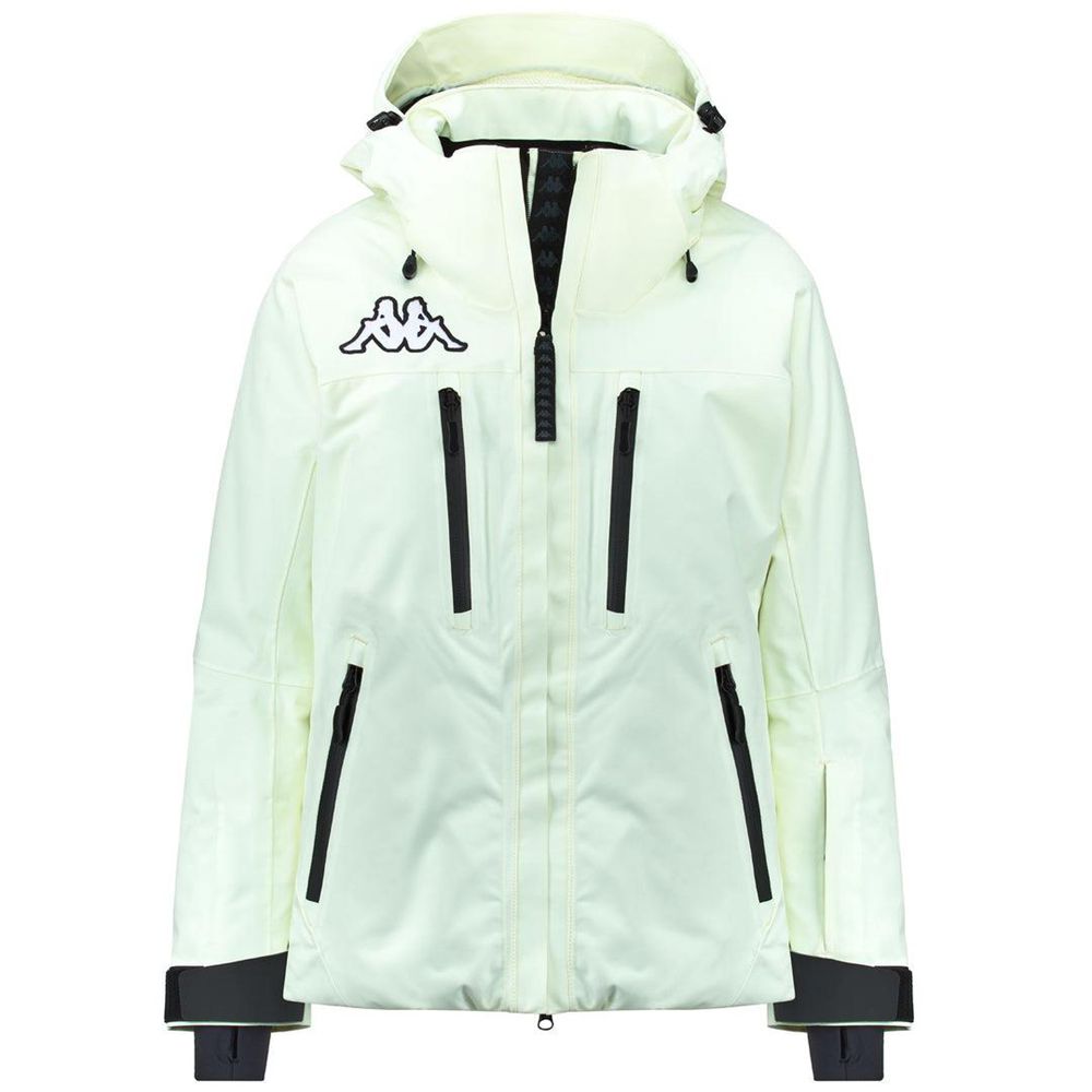 Women Kappa 6 Cento 612p Jacket White | YS7021586