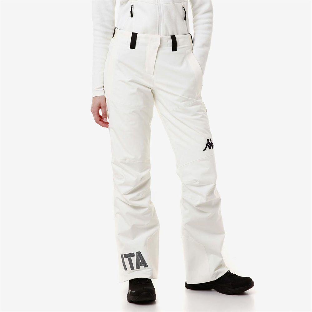 Women Kappa 6 Cento 665 Ita Pants White | AX3061847