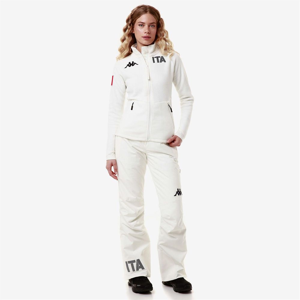 Women Kappa 6 Cento 665 Ita Pants White | AX3061847