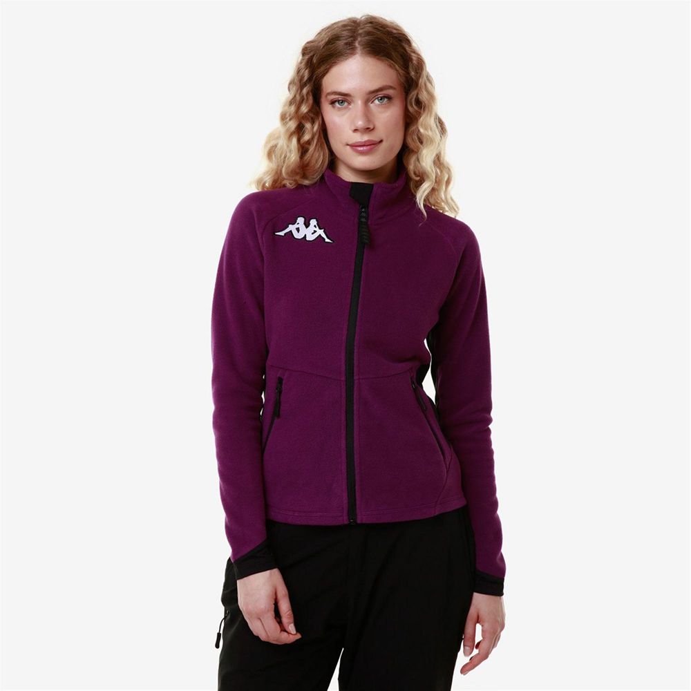 Women Kappa 6 Cento 687fz Jacket Purple | KH4962038