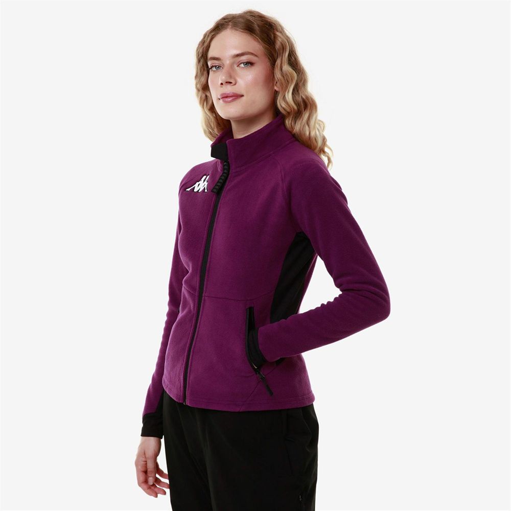 Women Kappa 6 Cento 687fz Jacket Purple | KH4962038