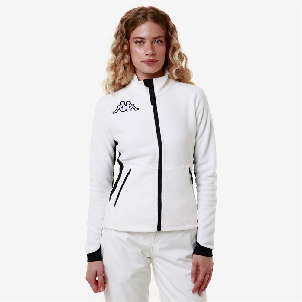 Women Kappa 6 Cento 688n Jacket White | JQ5079428