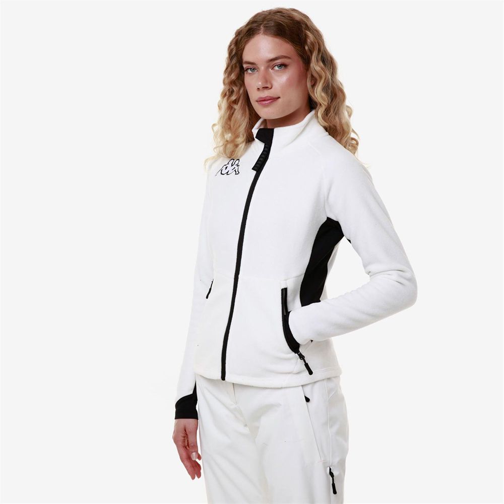 Women Kappa 6 Cento 688n Jacket White | JQ5079428