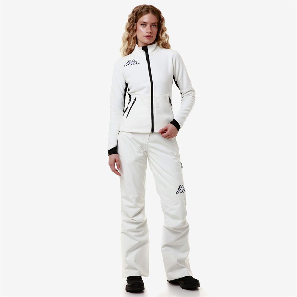 Women Kappa 6 Cento 688n Jacket White | JQ5079428