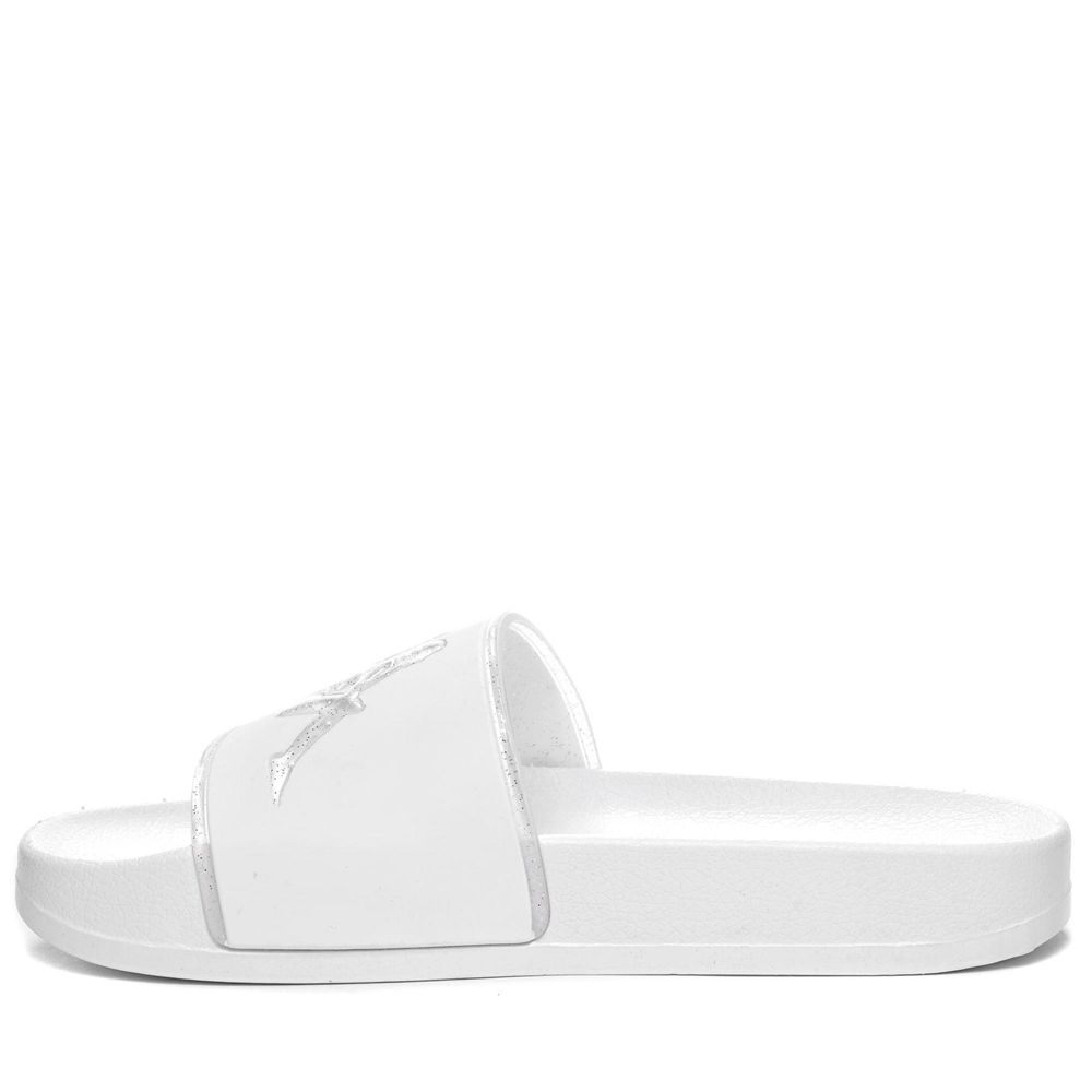 Women Kappa Authentic Aqua 1 Flip Flops White | BN3184769