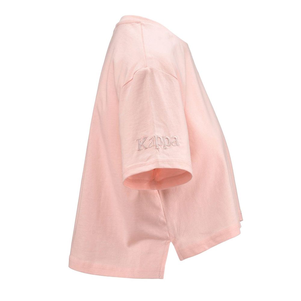 Women Kappa Authentic Ghigax T-Shirt Pink | KV8936052