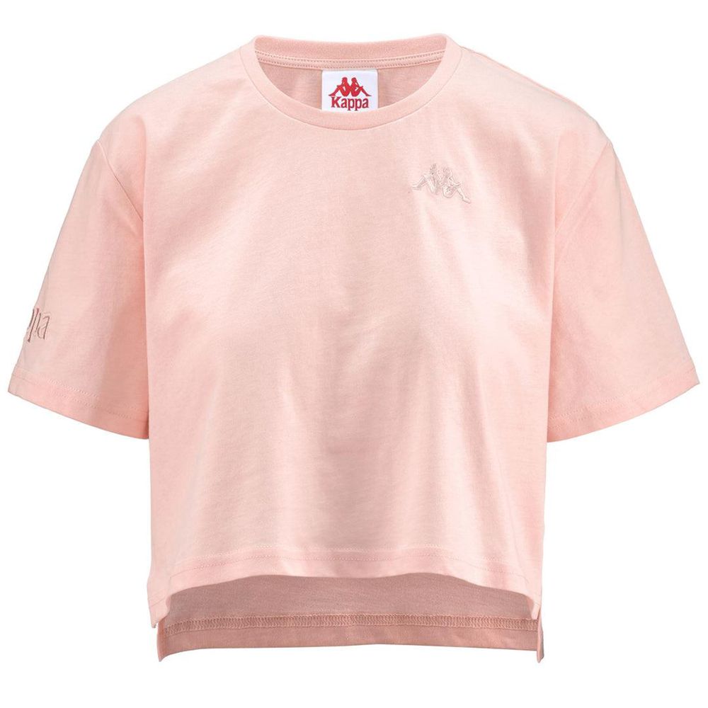 Women Kappa Authentic Ghigax T-Shirt Pink | KV8936052