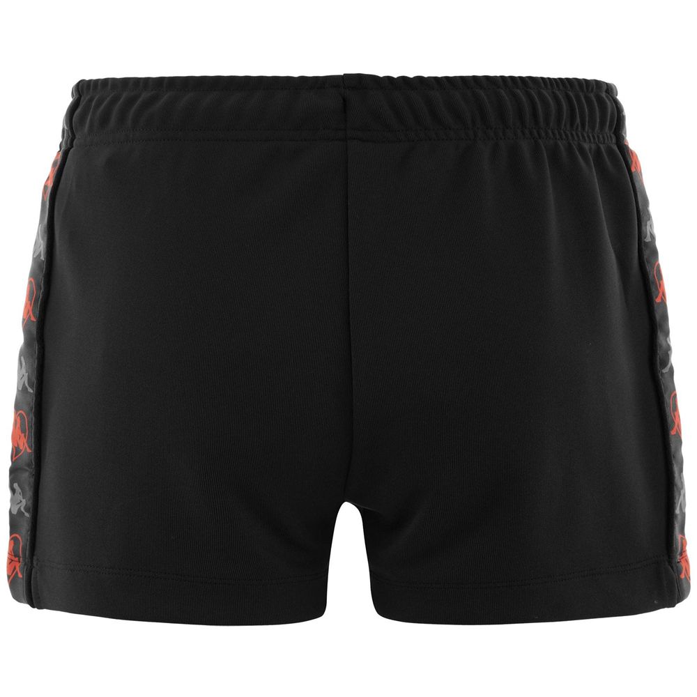 Women Kappa Authentic Livia Shorts Black | RU1504397