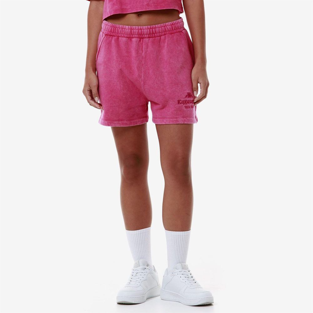 Women Kappa Authentic Premium Lass Shorts Pink | OU8479125