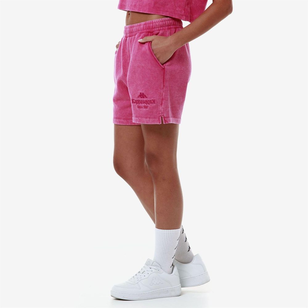 Women Kappa Authentic Premium Lass Shorts Pink | OU8479125