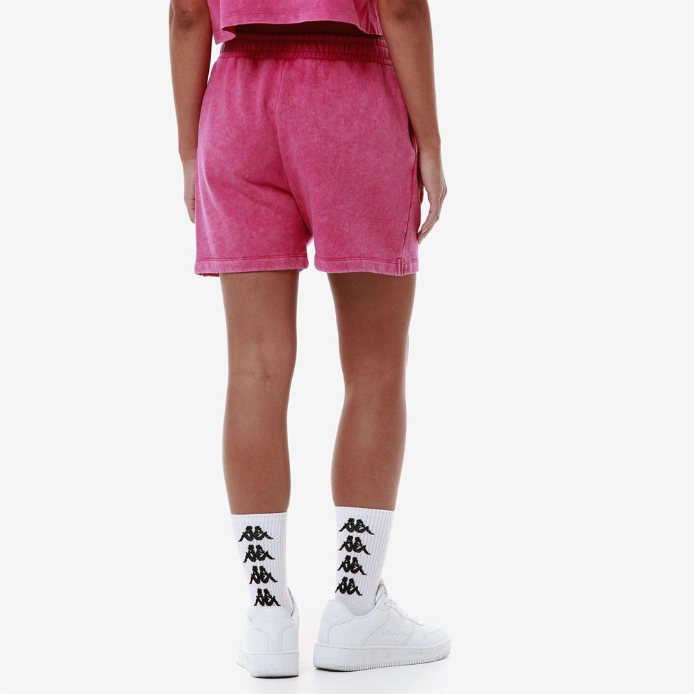 Women Kappa Authentic Premium Lass Shorts Pink | OU8479125