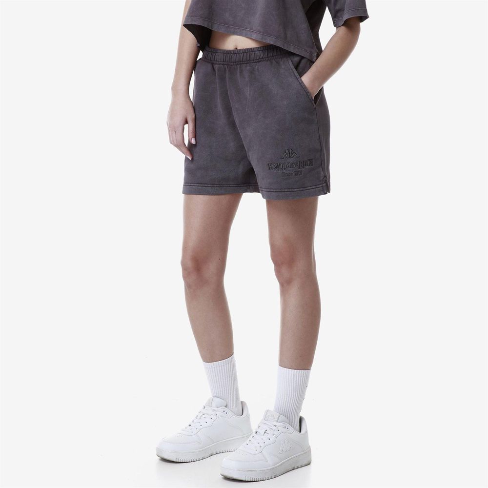 Women Kappa Authentic Premium Lass Shorts Grey | GT5743892