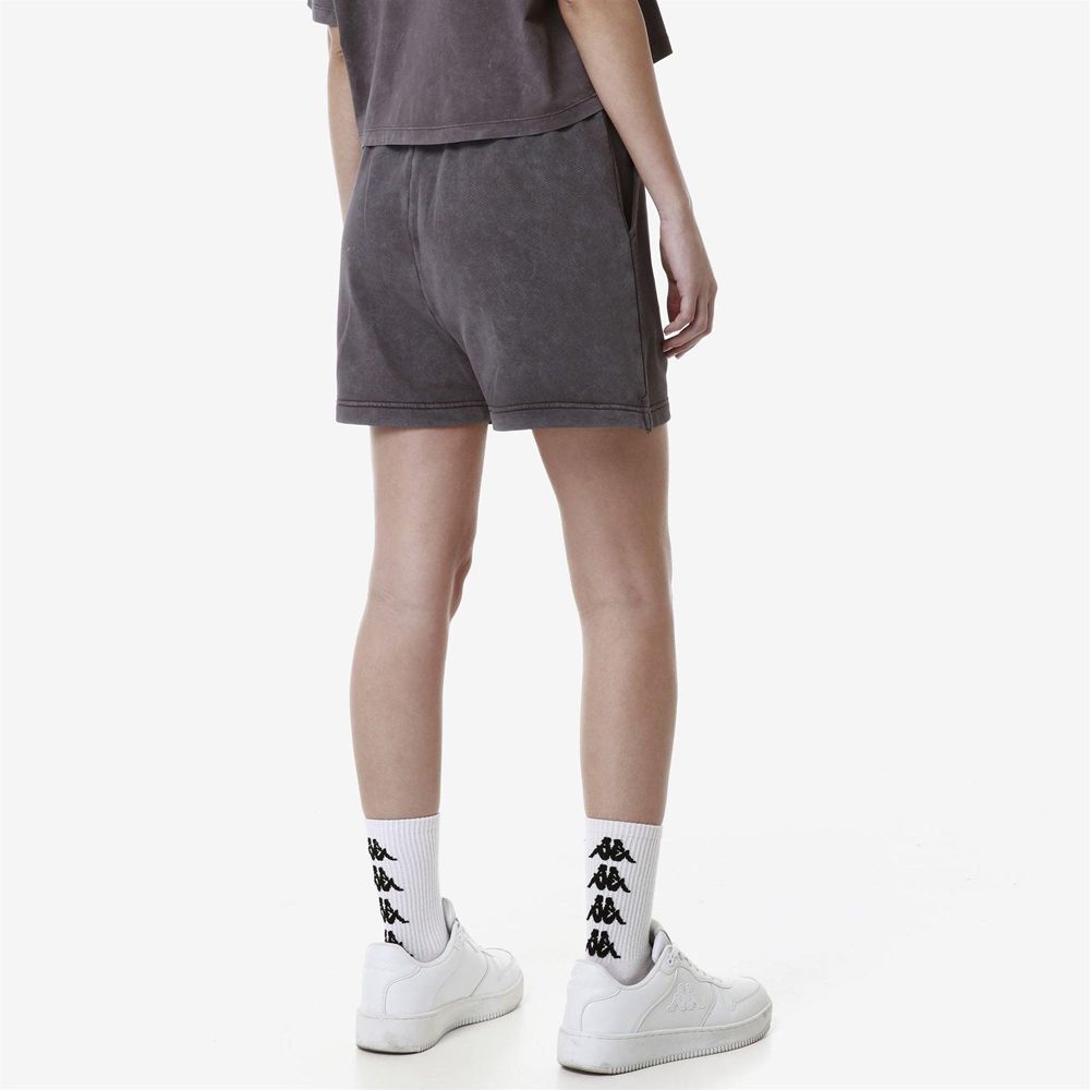 Women Kappa Authentic Premium Lass Shorts Grey | GT5743892