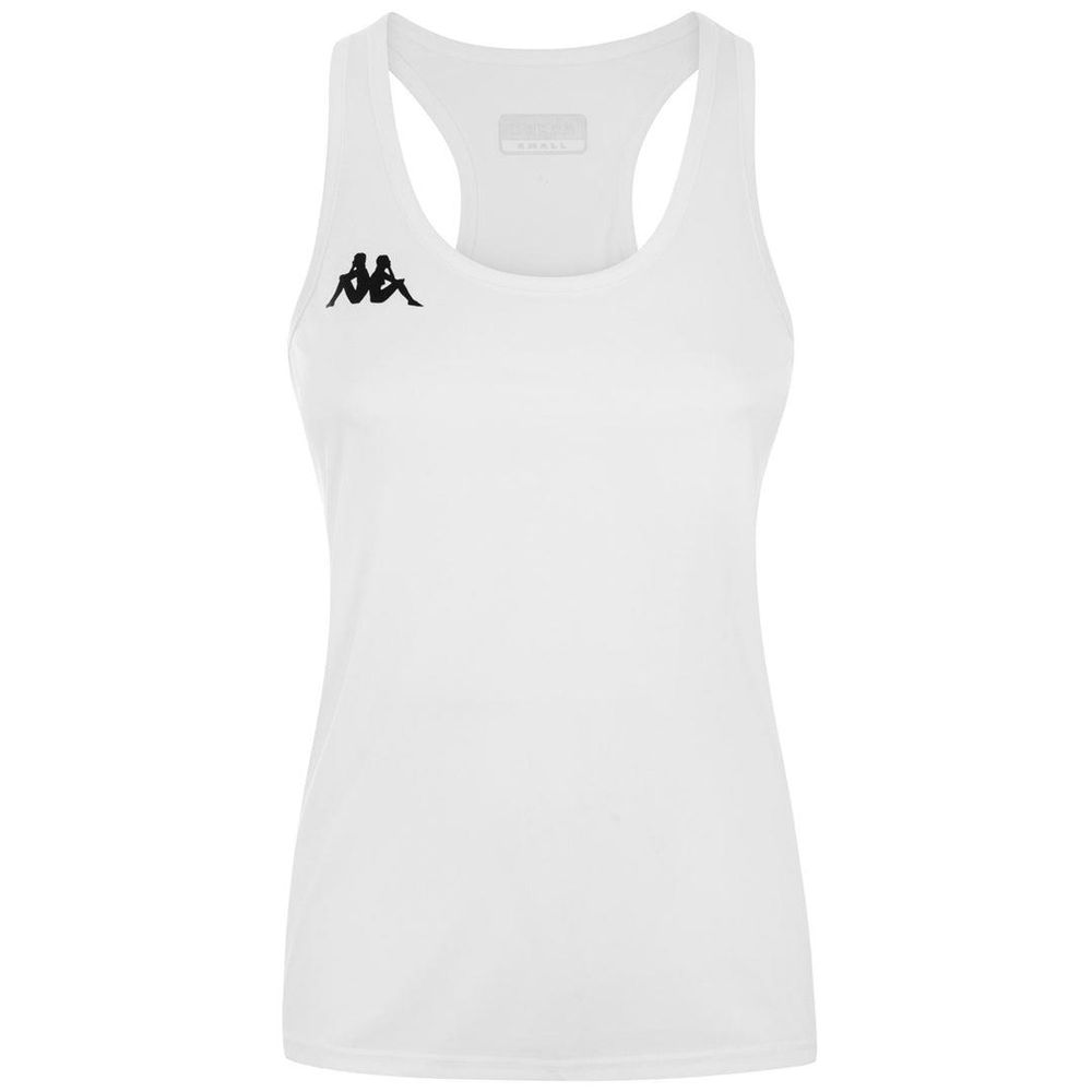 Women Kappa Domak Jersey White | IR5203489