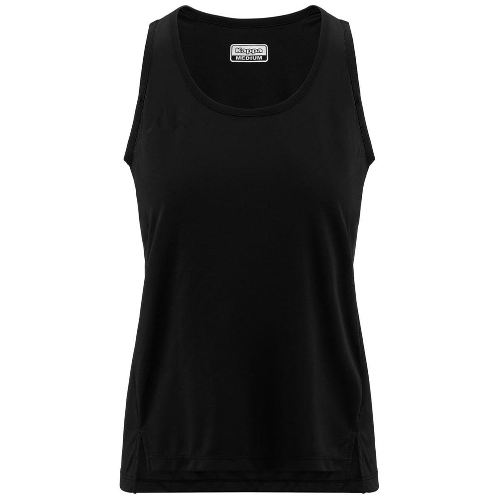 Women Kappa Egri Tank Top Black | LZ5289746