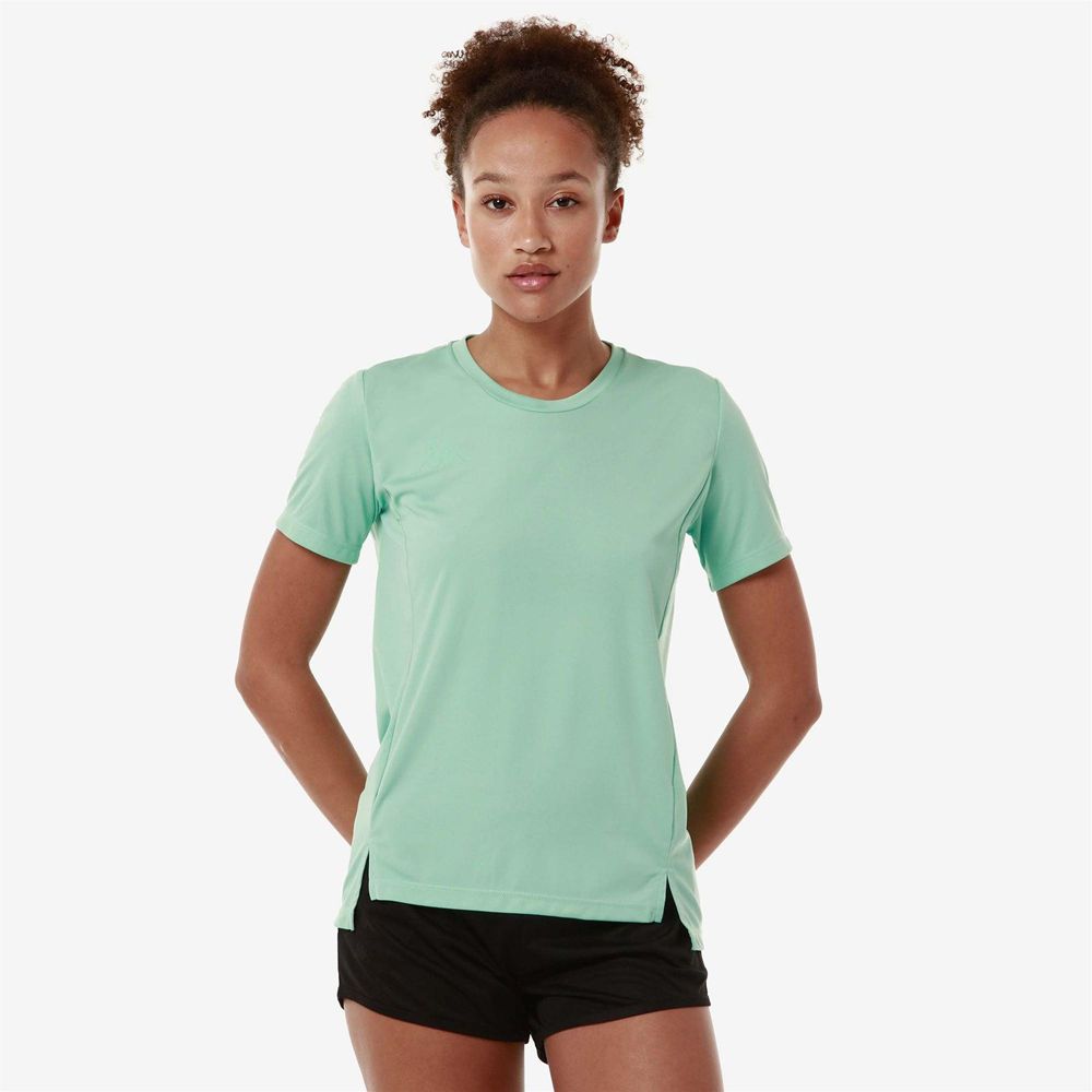 Women Kappa Eria T-Shirt Green | WT5317086