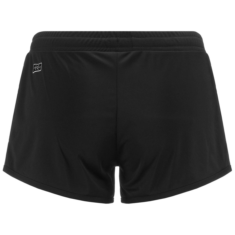 Women Kappa Etrua Shorts Black | KP5823140