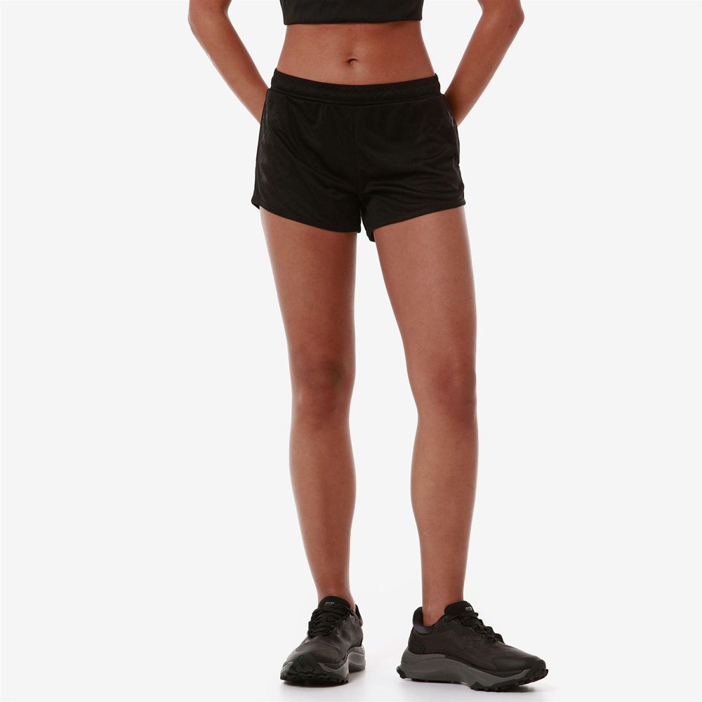 Women Kappa Etrua Shorts Black | KP5823140