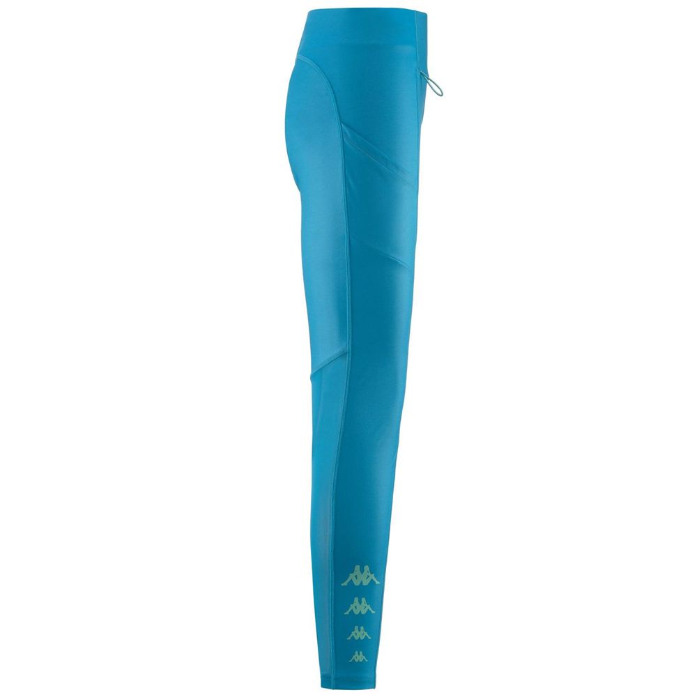 Women Kappa Kombat Enea Pants Blue | SD6902738