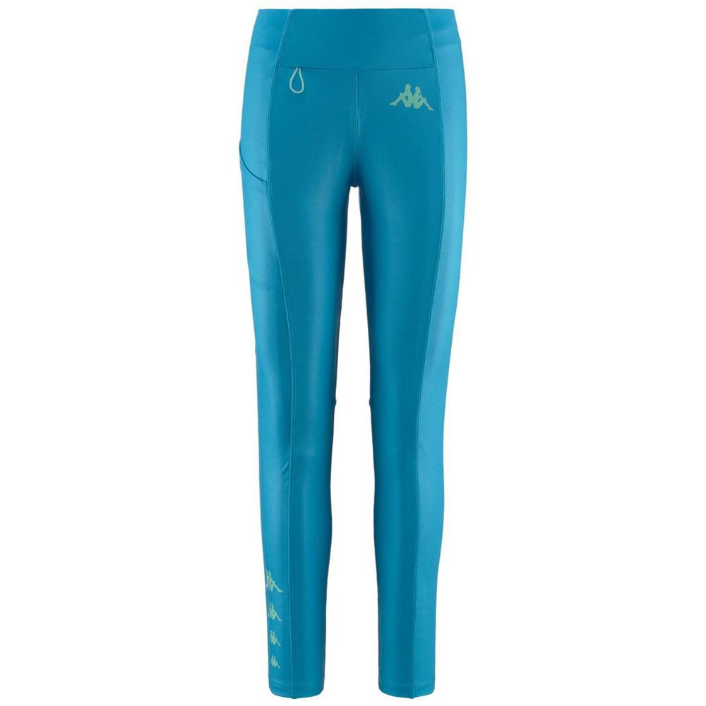 Women Kappa Kombat Enea Pants Blue | SD6902738