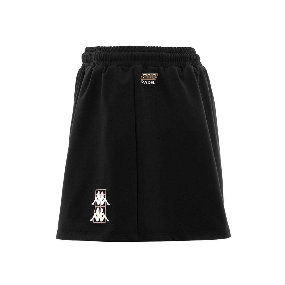 Women Kappa Kombat Padel Deva Skirts Black | AG8375216