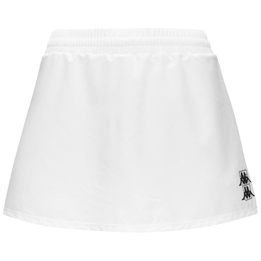 Women Kappa Kombat Padel Deva Skirts White | KH1530426