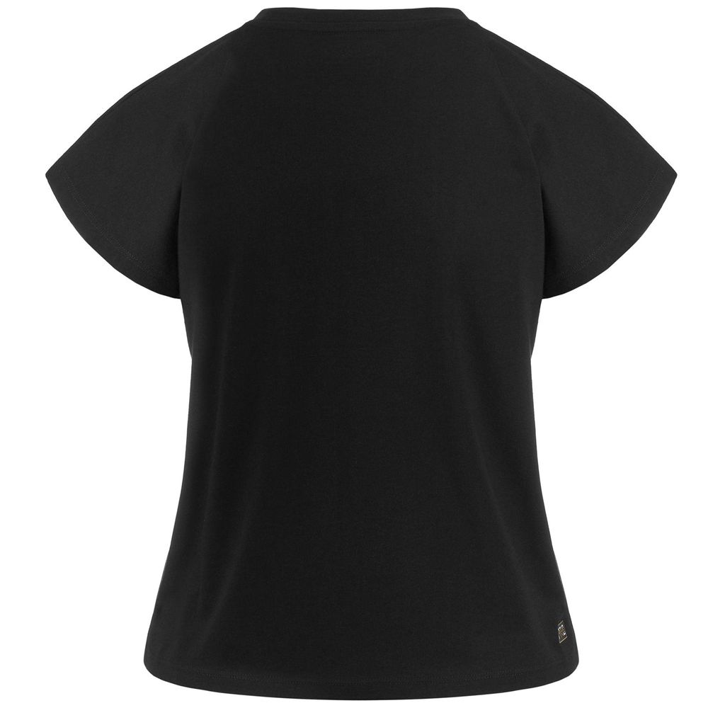 Women Kappa Kombat Wkt Ebura T-Shirt Black | ZB2485179