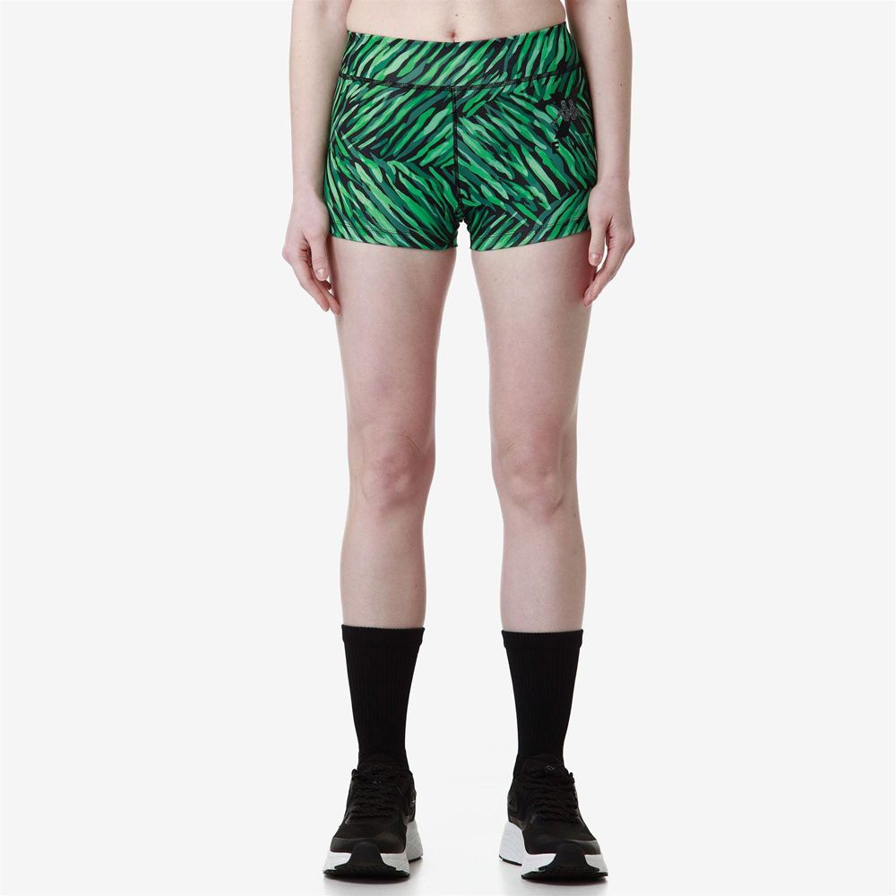 Women Kappa Kombat Wkt Efrivola Shorts Green | RQ7096421