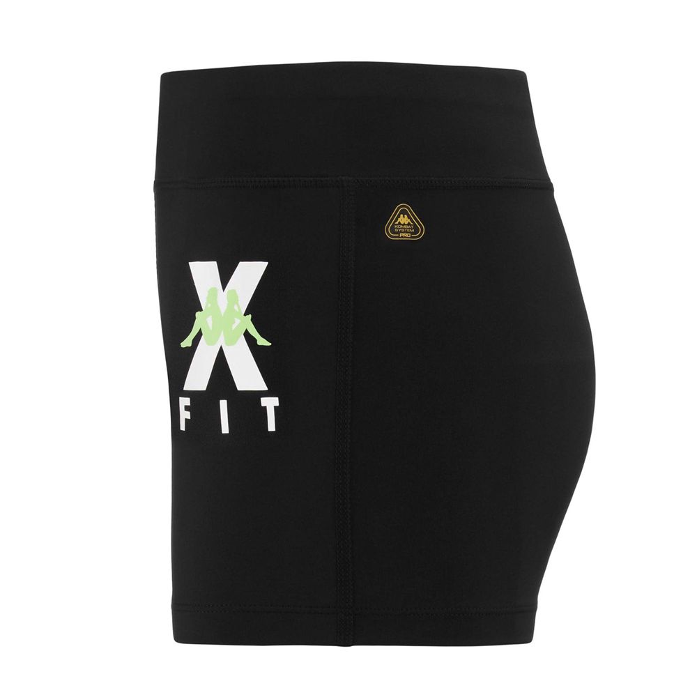 Women Kappa Kombat Wkt Escame Shorts Black | PM4169782