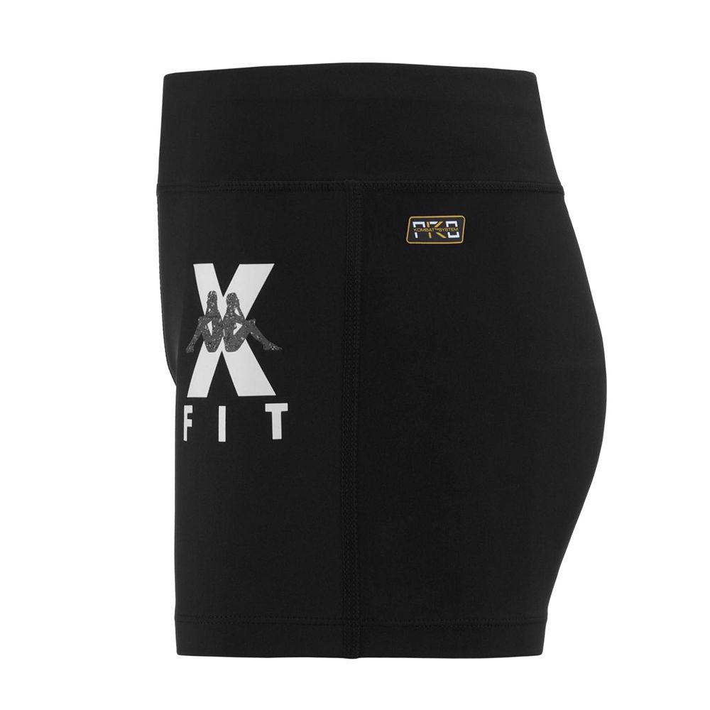 Women Kappa Kombat Wkt Escame Shorts Black | HL5637082