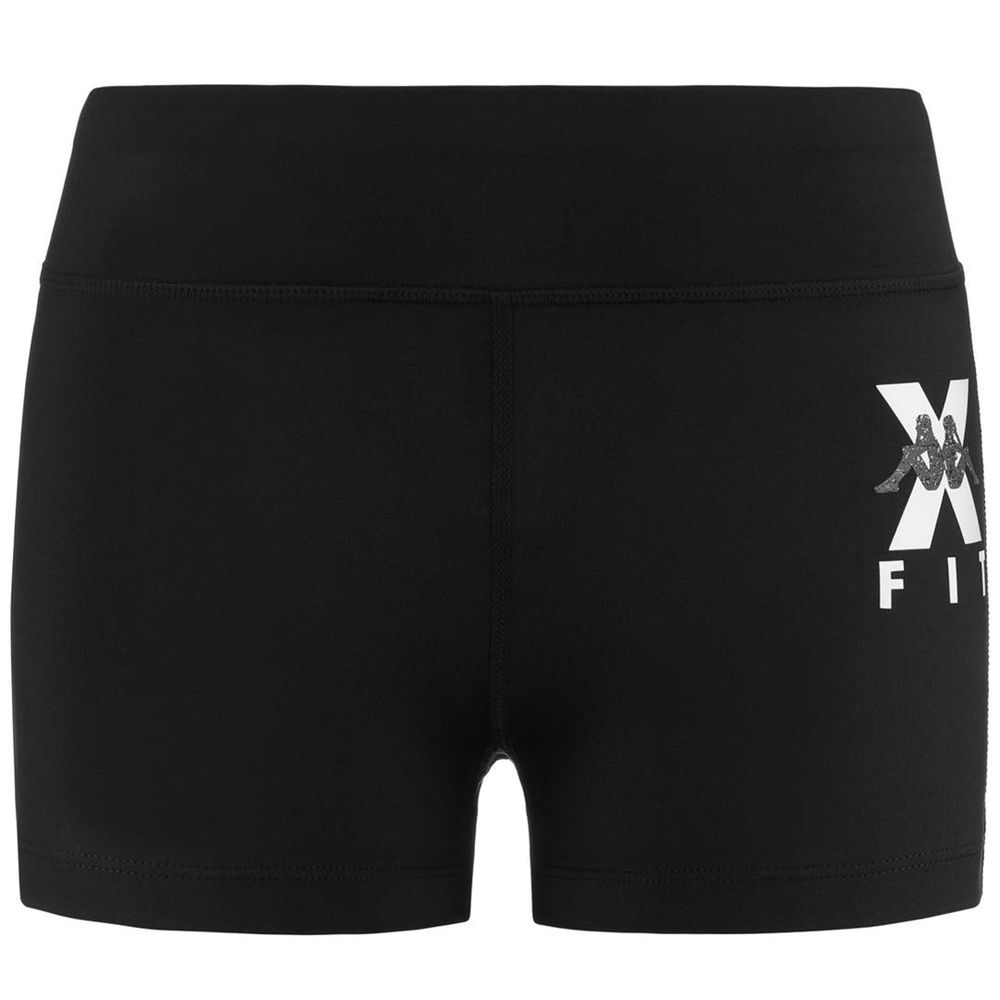 Women Kappa Kombat Wkt Escame Shorts Black | HL5637082