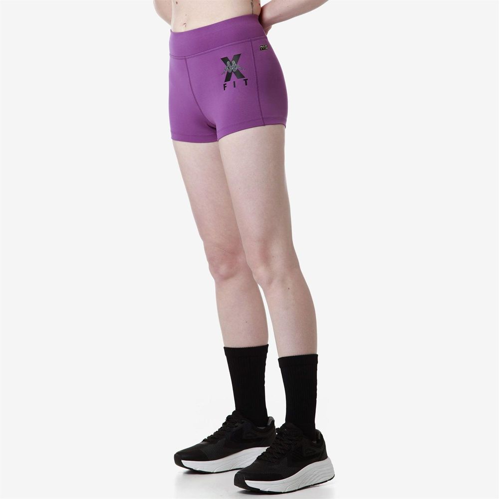 Women Kappa Kombat Wkt Escame Shorts Purple | QR2719056