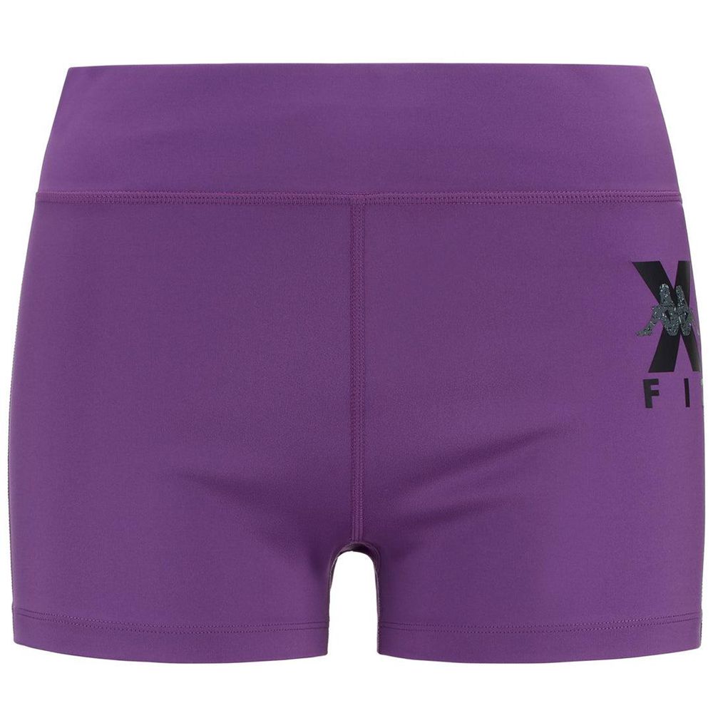 Women Kappa Kombat Wkt Escame Shorts Purple | QR2719056