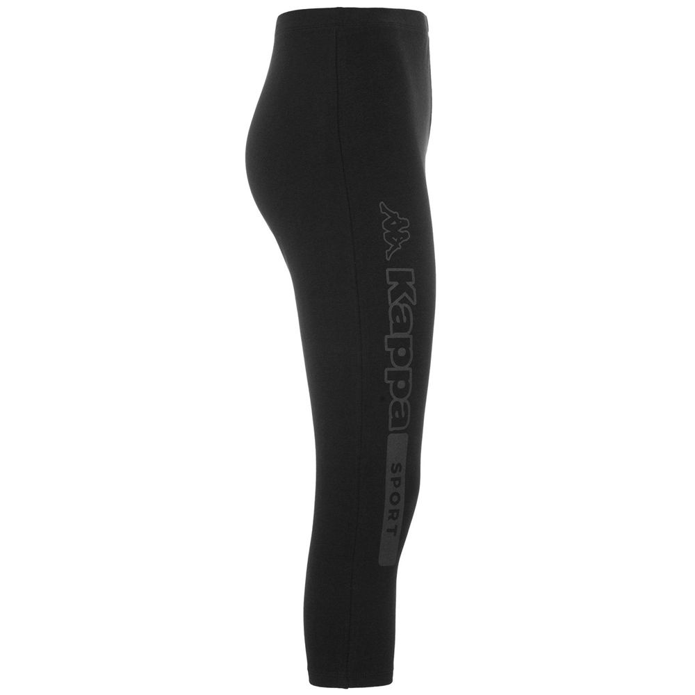 Women Kappa Logo Berlam Skin Pants Black | EC9351468