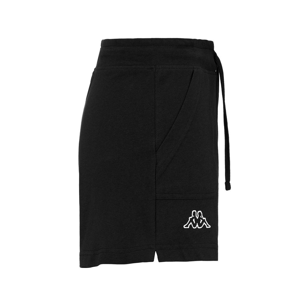 Women Kappa Logo Caber Shorts Black | IZ7214395