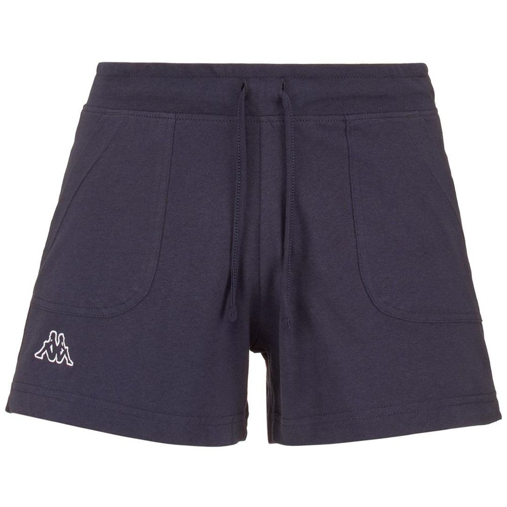 Women Kappa Logo Caber Shorts Navy | GO9457613