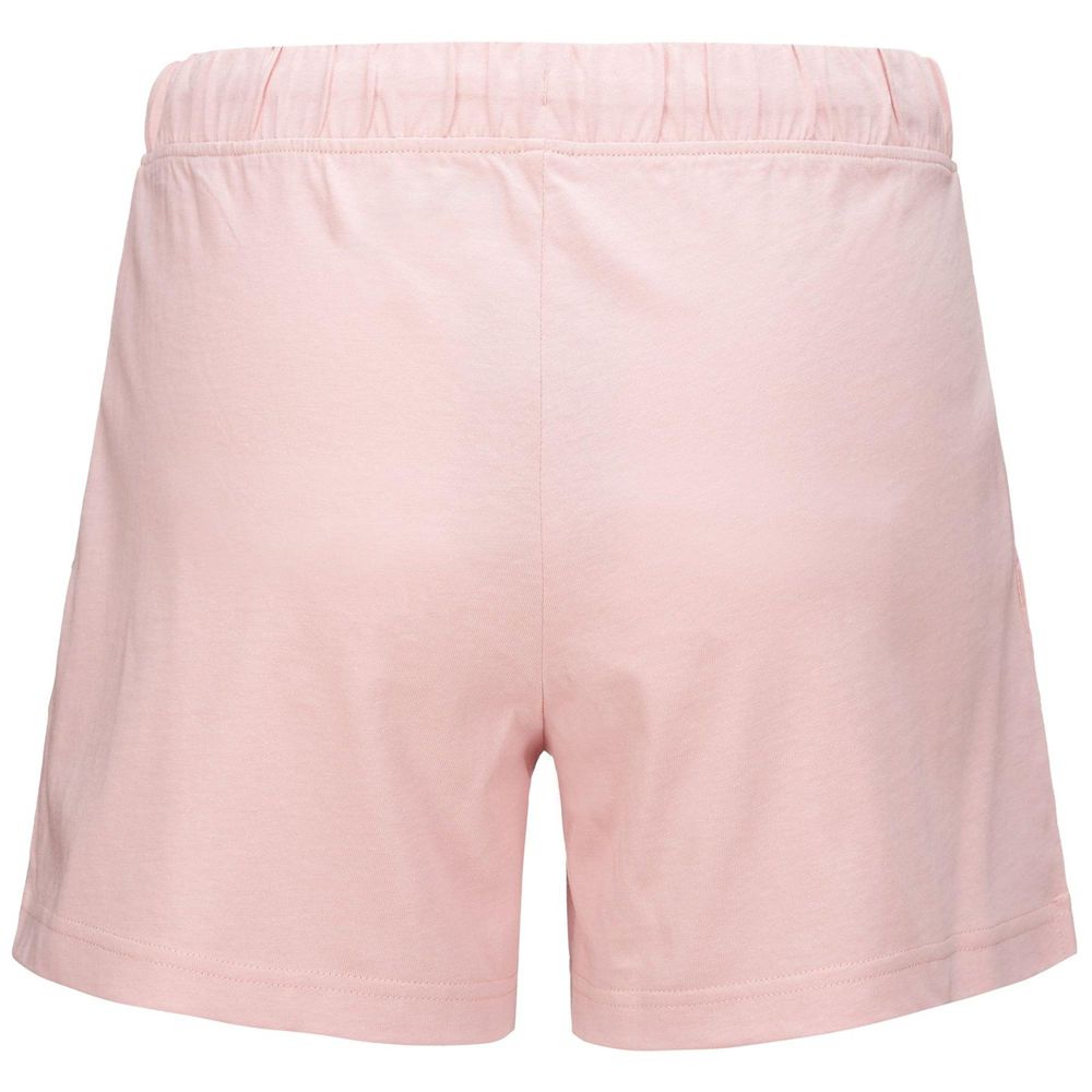 Women Kappa Logo Caber Shorts Pink | KG3724908