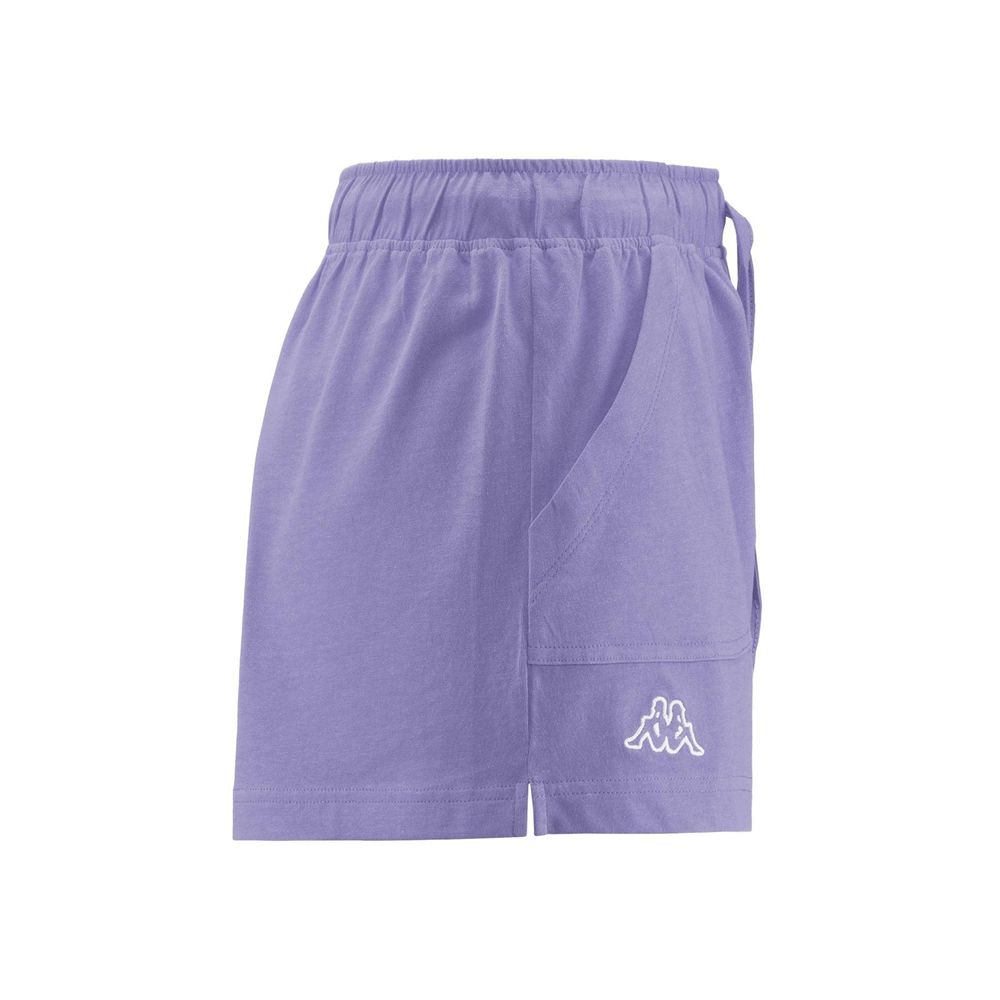 Women Kappa Logo Caber Shorts Purple | YF6435801