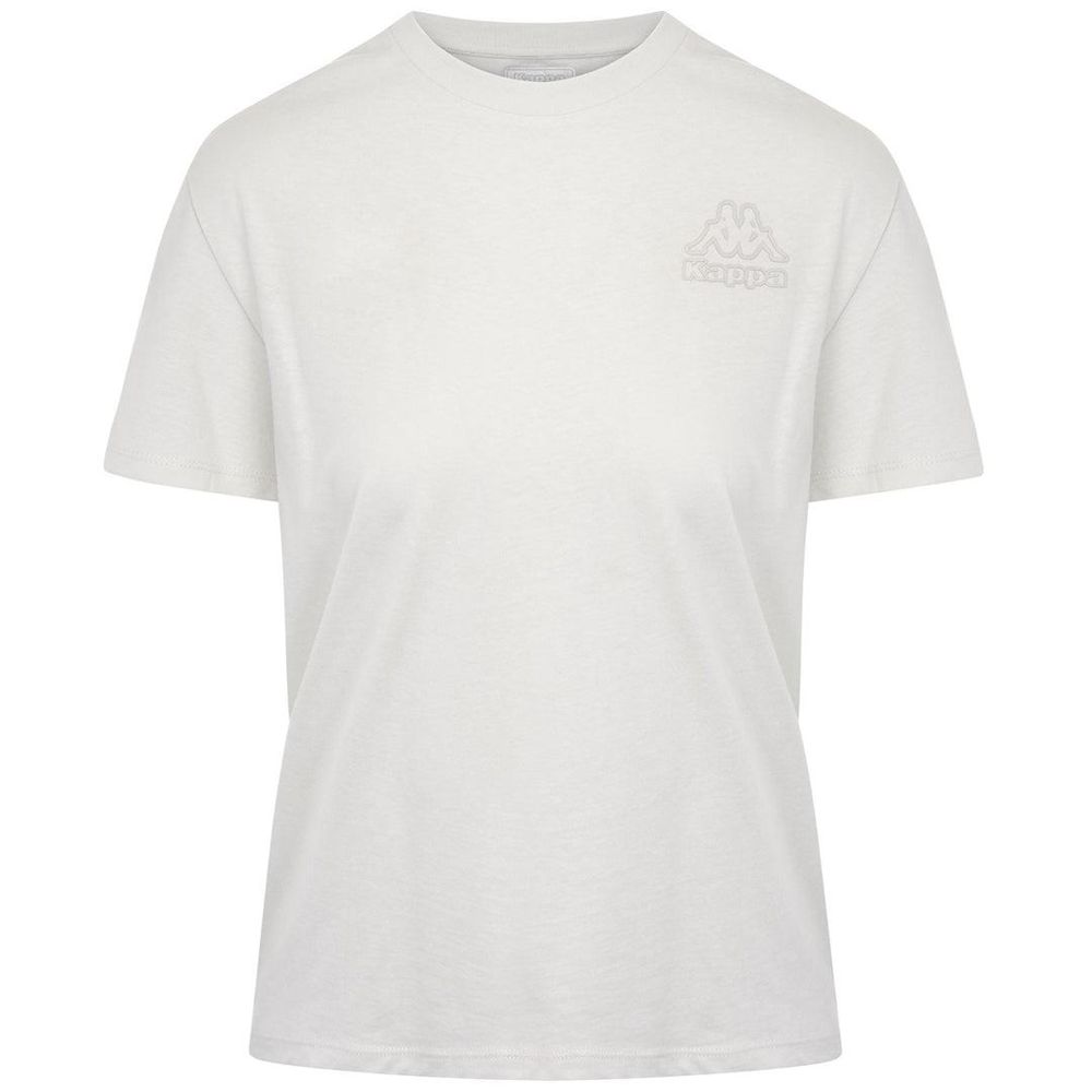 Women Kappa Logo Dishirt T-Shirt White | LC0968175