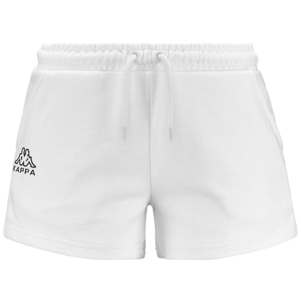 Women Kappa Logo Edilie Shorts White | CM2781469