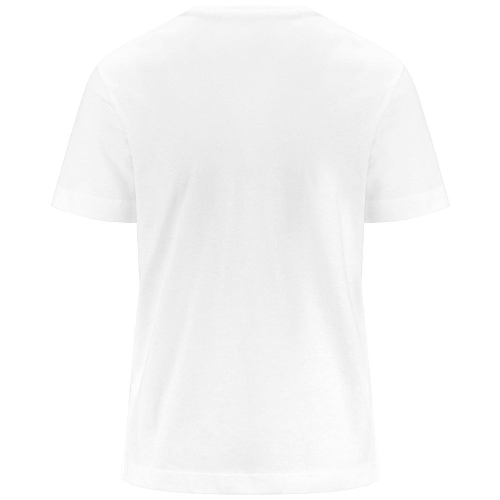 Women Kappa Logo Eika T-Shirt White | JB0593471