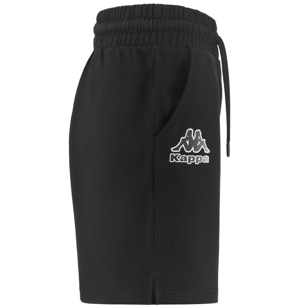 Women Kappa Logo Fayuta Shorts Black | QI3054781