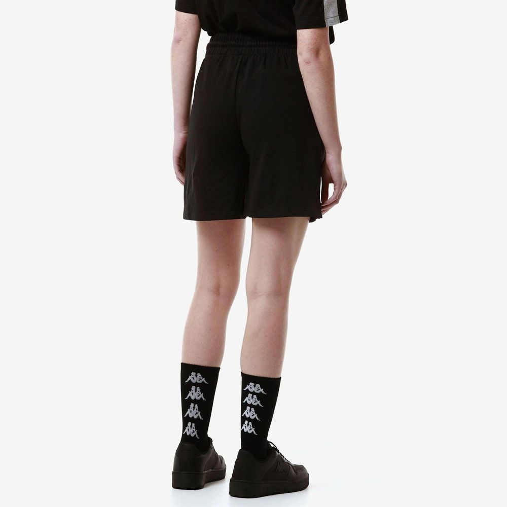 Women Kappa Logo Fayuta Shorts Black | QI3054781