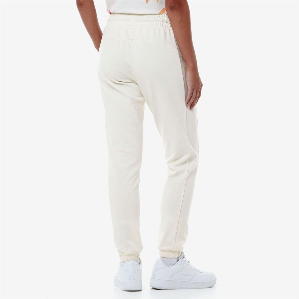 Women Kappa Logo Fesia Pants White | OY2095783