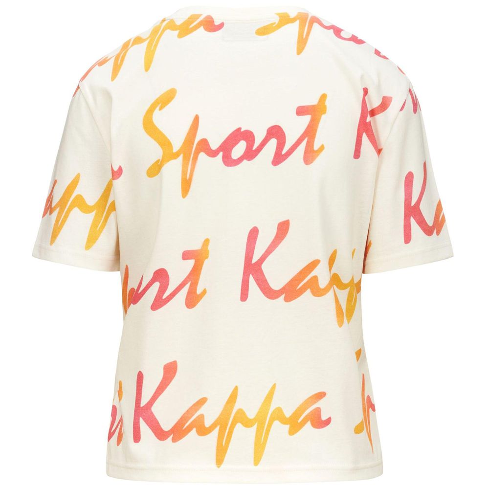 Women Kappa Logo Fradela T-Shirt White | BX3481267