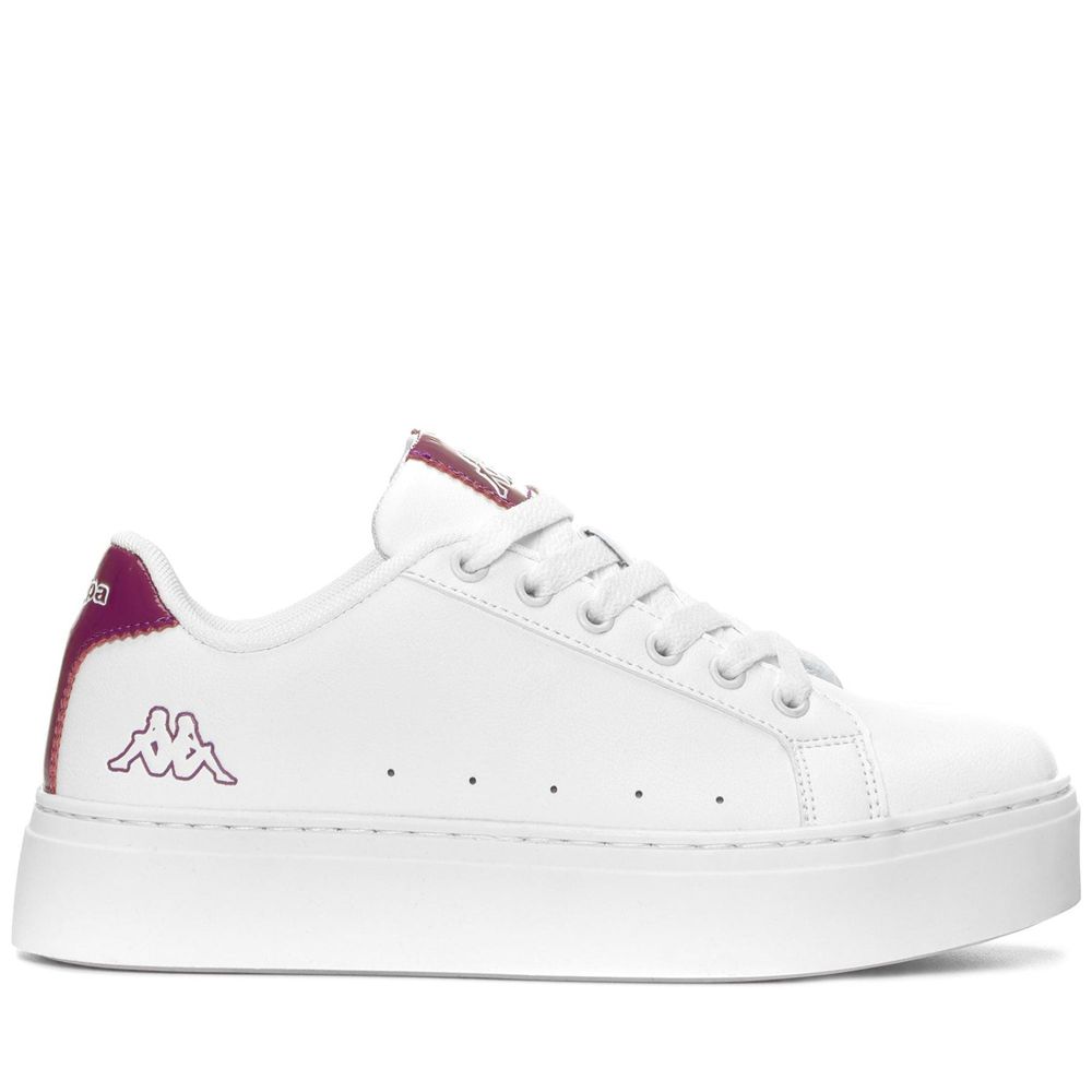 Women Kappa Logo Isabel Sneakers White | ET5182976